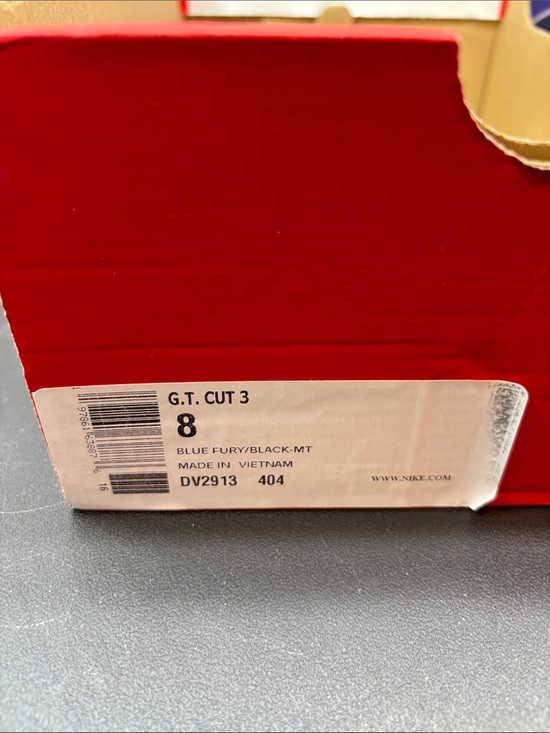 Brand New NO BOX LID! Nike Air Zoom GT Cut 3 “Blue Fury” main image 5